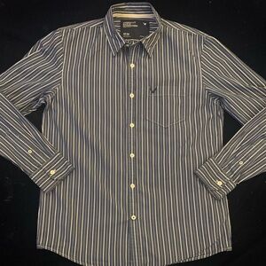 🦅AMERICAN EAGLE🦅 LS All Cotton Striped Shirt